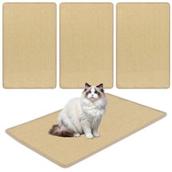 Katteskrabemåtter, 2-pak, 80x50 cm Sisal, selvklæbende