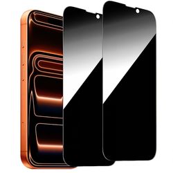 2-Pack iPhone 17 Pro Privacy Skjermbeskytter - Anti-spion herdet glass