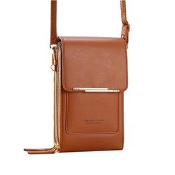 Crossbody axelväska för kvinnor Mobiltelefon,korthållare plånbok