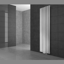 Badrumsradiator Stella 370x1400 mm vit med vägganslutningssats