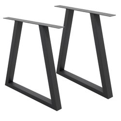 Tabell ben tabell ram trapets utforma industriell design bordsfot 60 x 72 cm stål