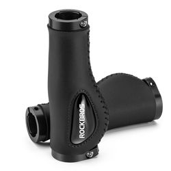 Rockbros Bicycle Greppar Läder - Svart