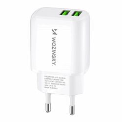 Wozinsky Vægoplader CUWCW 2.4A 2 x USB-A - Hvid