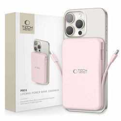 Tech-Protect Magsafe Powerbank 10000mAh PB31 LifeMag - Lyserød
