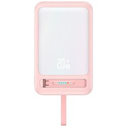 USAMS Magnetisk Trådløs Powerbank 10000mAh CD219 XM- Lyserød