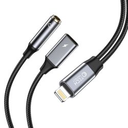 Tech-Protect Mini Jack til Lightning Kabel Ultraboost - Sort
