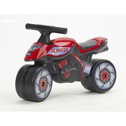 Baby Moto X Racer bæresele - FALK - Balancecykel - Sporty look - Brede hjul - Rød