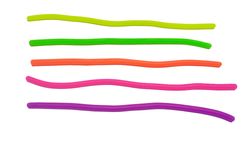 Fidget Toys - Legetøj - Slanger i klare farver - 5-pack