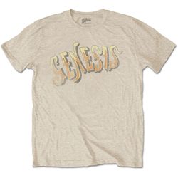 Genesis Unisex T-Shirt: Vintage Logo - Golden (X-Large)