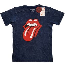 The Rolling Stones Unisex Snow Wash T-Shirt: Classic Tongue (X-Large)