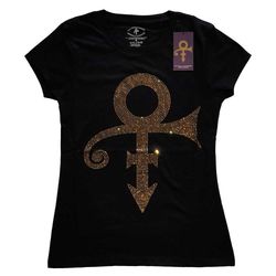 Prince Dame T-skjorte: Gullsymbol (Diamant) (X-Large)