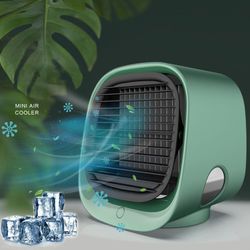 Moderne Mini Air Cooler USB AC / Fan luftfugter - Grøn