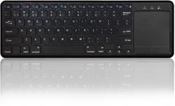 NÖRDIC trådløst 2.4G-tastatur med berøringsplate 78 taster IOS Android Windows US-layout