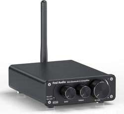 Fosi Audio BT10A Bluetooth 5.0 Stereo Audio Amplifier Receiver 2 Channel Class D Hi-Fi integreret forstærker til passive hjemmehøjttalere 50W x 2 TPA3