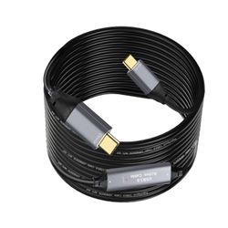 NÖRDIC 10m Aktiivinen USB 3.0 C–C-kaapeli, 5Gbps Super Speed USB-kaapeli