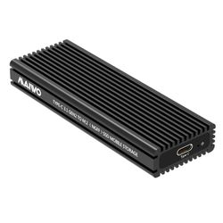 Maiwo K1687P2 M.2 SATA & NVME SSD KOMBO TIL USB3.1 GEN2 10GBPS Eksternt skap Aluminium