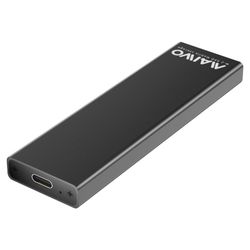 Maiwo K1688S M.2 SATSSD til USB C Gen1 5Gbps Ekstern oppbevaringshytte B-Key og B & M Key Aluminium