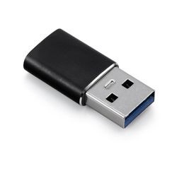 NÖRDIC USB C OTG USB A sovitin, metallinmusta