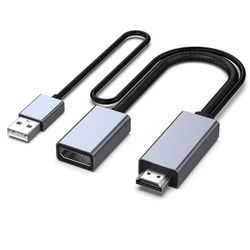 NÖRDIC HDMI til Displayport-adapter 50cm 4K60Hz 18Gbps