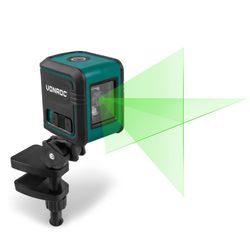 VONROC Laser 4V - Krydslaser - Grøn - Selvnivellerende - 18 meter rækkevidde | Inkl. USB-C oplader