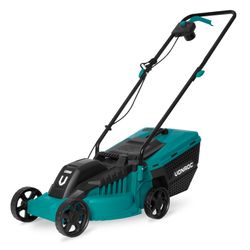 VONROC Plæneklipper 1300W - 32 cm | 3 højdeindstillinger | Til små og mellemstore haver | Inkl. 30L opsamler