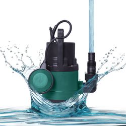 VONROC Dränkbar pump 400W – 8000L / h | För smutsig och rent vatten