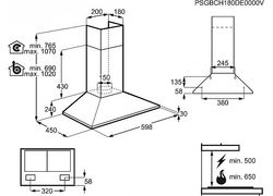 Moderne kjøkkenhette LFC316X, Electrolux