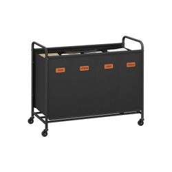 Rootz 200L Rolling Vaskeri Kurv - Hæmmer - Tøjsortering - Stålramme - 79 cm x 40 cm x 91 cm