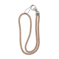 Mobilband Halsband 80cm - Guld glitter
