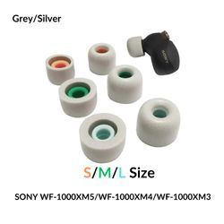 Sony WF-1000XM4 ørepuder memoryskum af hovedtelefondele - (3 forskellige størrelser S/M/L) - Sølv