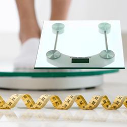 Badevekt (180 kg) med gjennomsiktig glassplattform