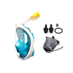 Snorkelmaske for barn og voksne med snorkel og 180 graders utsikt