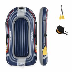 Hydro-Force Bestway Uppblåsbar Gummibåt (med pump och åror)