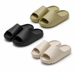 Slippers / Tøfler - Bløde og skridsikre - sort, grøn eller hvid