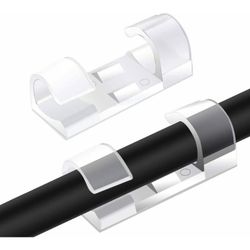 Smart Kabelholdere - Gennemsigtig Selvklæbende 20 stk