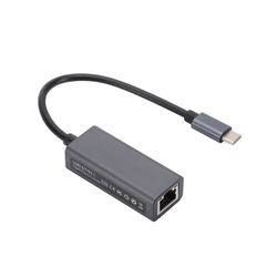 Nopea USB-C-Ethernet-sovitin - 1000 Mbps musta (1 Gbit/s)