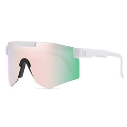Viper Unisex Polarized Sports Solbriller White Peach