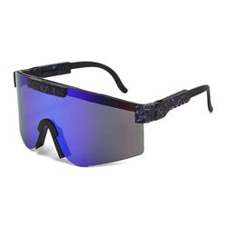 Viper Unisex Polariserede Sport Solbriller Blå / Sort
