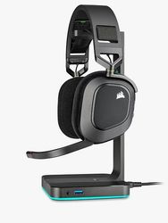 Alkuperäinen Corsair HS80 RGB langaton over-ear -pelikuulokemikrofoni - Musta