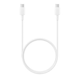 Alkuperäinen Samsung USB-C–USB-C-kaapeli 3A – 1,8 m – Valkoinen