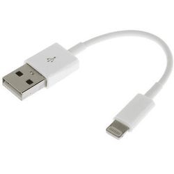 SiGN USB-kaapeli Lightning-liittimellä 5V, 2.1A iPhone & iPad -laitteille - 25 cm - Valkoinen