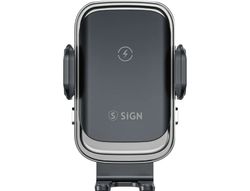 SiGN Mobilholder til Bil med Trådløs Opladning, 15W - Sort