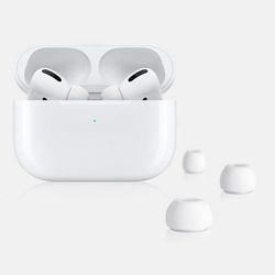 Original Öronkuddar Till Apple AirPods Pro - 3 Olika Strl S/M/L - Passar alla Airpods Pro modeller - Vit