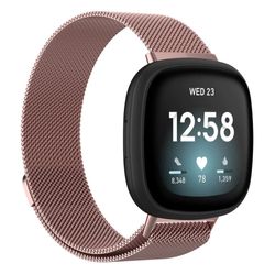 Milanese Loop Armband Fitbit Versa 4/Sense 2 Rosa