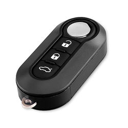 3 knappers bilnøkkel skall Fob til Fiat
