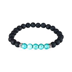 Armbånd med vulkansten - Turkis