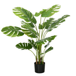 Kunstig Plante, Monstera Deliciosa, 120 cm, Grøn