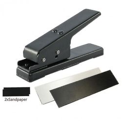 Ammattimainen kitara Plectrum Punch Picks Maker Korttileikkuri DIY Oma musta