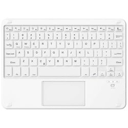 172 langaton näppäimistö kosketuslevyllä kannettava Bluetooth-näppäimistö iOS / Mac Android Windows - Whit Monivärinen White