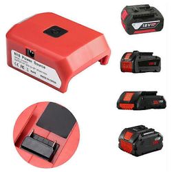 Kahden USB-portin puhelinlaturi Milwaukee M18 18V-20V Li-ion -akkusovittimelle